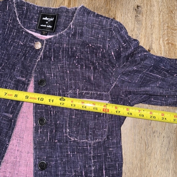 Nicole Miller • Miller Girl Linen Raw Edge Pantsuit - Picture 7 of 15